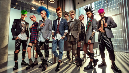 Your complete guide to keeping your alternative edge at work. How to mix punk and professional style without compromising either. Office-ready rebellion done right.